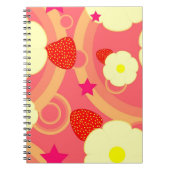 Aardbeienpatroon 2 notitieboek (Voorkant)