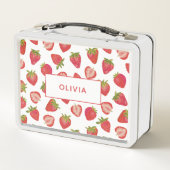 Aardbeienpatroon Aangepaste aangepaste naam (Achterkant)