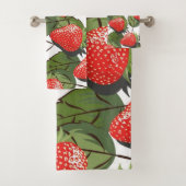 Aardbeienpatroon Bad Handdoek (Insitu)