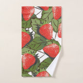 Aardbeienpatroon Bad Handdoek (Handdoek)