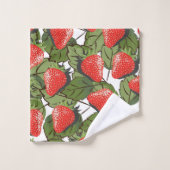 Aardbeienpatroon Bad Handdoek (Wasdoekje)