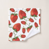 Aardbeienpatroon Bad Handdoek (Wasdoekje)