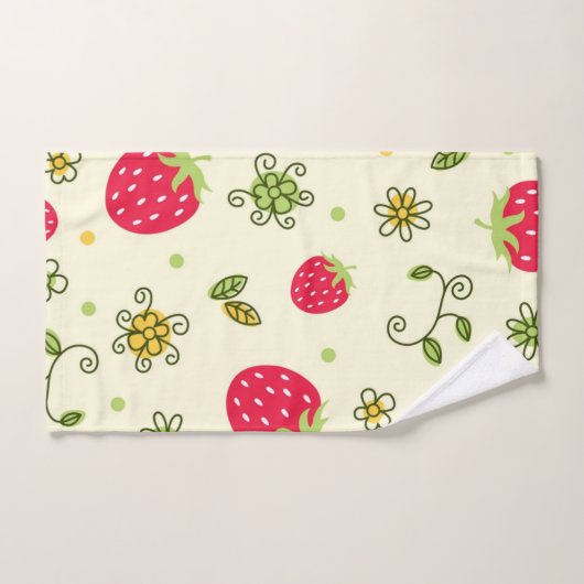 Aardbeienpatroon Bad Handdoek (Handdoek)
