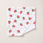 Aardbeienpatroon Bad Handdoek (Wasdoekje)