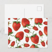 Aardbeienpatroon Briefkaart (Voorkant / Achterkant)