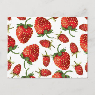 Aardbeienpatroon Briefkaart