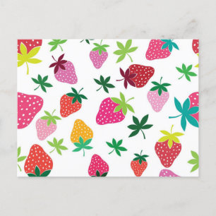 Aardbeienpatroon Briefkaart