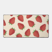 Aardbeienpatroon Bureaumat (Voorkant)