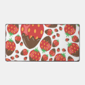 Aardbeienpatroon Bureaumat (Voorkant)