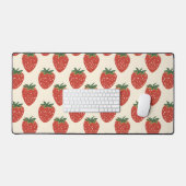 Aardbeienpatroon Bureaumat (Keyboard & Muis)