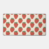 Aardbeienpatroon Bureaumat (Voorkant)