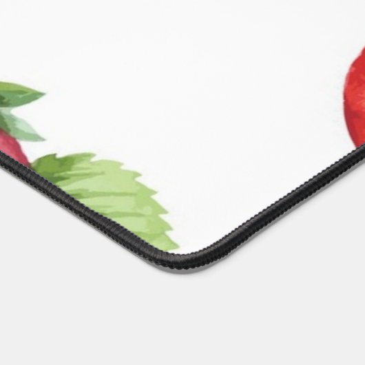 Aardbeienpatroon Bureaumat (Hoek)