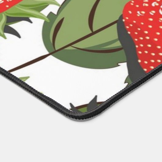 Aardbeienpatroon Bureaumat (Hoek)