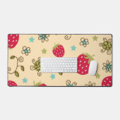 Aardbeienpatroon Bureaumat (Keyboard & Muis)