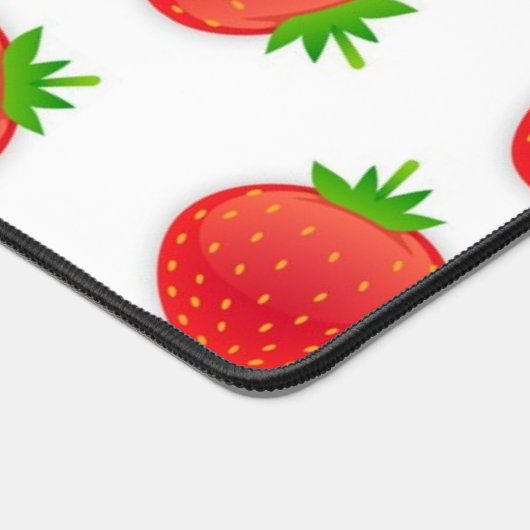 Aardbeienpatroon Bureaumat (Hoek)