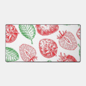 Aardbeienpatroon Bureaumat (Voorkant)