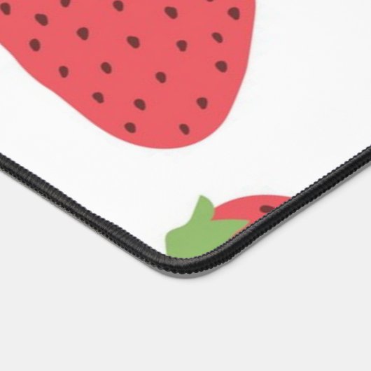 Aardbeienpatroon Bureaumat (Hoek)