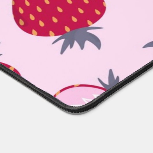 Aardbeienpatroon Bureaumat (Hoek)