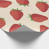 Aardbeienpatroon Cadeaupapier (Hoek)