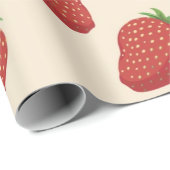 Aardbeienpatroon Cadeaupapier (Rol Hoek)