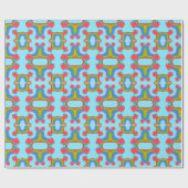 aardbeienpatroon cadeaupapier (Vlak)