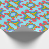 aardbeienpatroon cadeaupapier (Hoek)