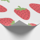 Aardbeienpatroon Cadeaupapier (Hoek)