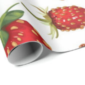 Aardbeienpatroon Cadeaupapier (Rol Hoek)