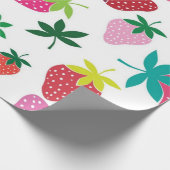 Aardbeienpatroon Cadeaupapier (Hoek)