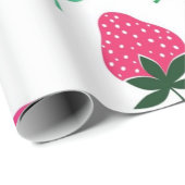 Aardbeienpatroon Cadeaupapier (Rol Hoek)