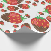 Aardbeienpatroon Cadeaupapier (Hoek)