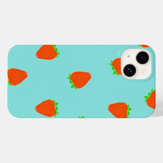 aardbeienpatroon Case-Mate iPhone case (Achterkant (horizontaal))