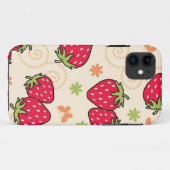 Aardbeienpatroon Case-Mate iPhone Case (Achterkant (horizontaal))
