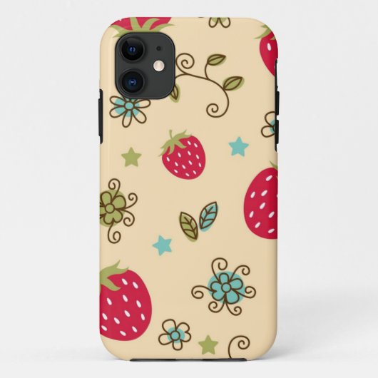 Aardbeienpatroon Case-Mate iPhone Case (Achterkant)