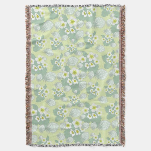 Aardbeienpatroon Deken (Voorkant Verticaal)