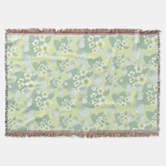 Aardbeienpatroon Deken (Voorkant)