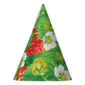 Aardbeienpatroon Feesthoedjes (Links)