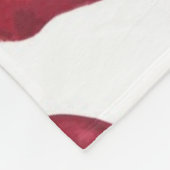 Aardbeienpatroon Fleece Deken (Hoek)