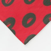 Aardbeienpatroon Fleece Deken (Hoek)