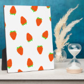 aardbeienpatroon fotoplaat (Zijkant)
