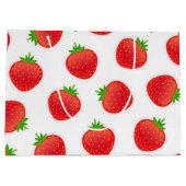 Aardbeienpatroon Groot Cadeauzakje (Achterkant)