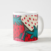 Aardbeienpatroon Grote Koffiekop (Voorkant rechts)