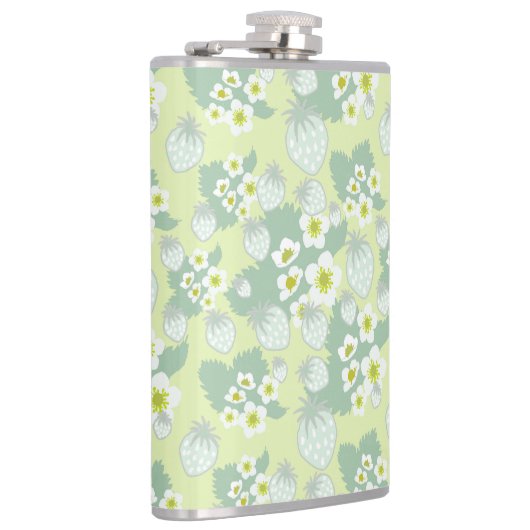 Aardbeienpatroon Heupfles (Rechts)