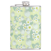 Aardbeienpatroon Heupfles (Voorkant)