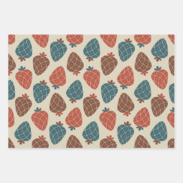 Aardbeienpatroon Inpakpapier Vel