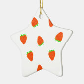 aardbeienpatroon keramisch ornament (Links)