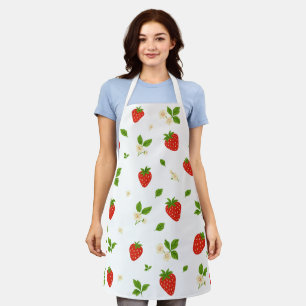 Aardbeienpatroon Keuken Schort