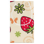 Aardbeienpatroon Klein Cadeauzakje (Achterkant)