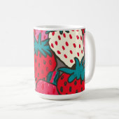 Aardbeienpatroon Koffiemok (Voorkant rechts)
