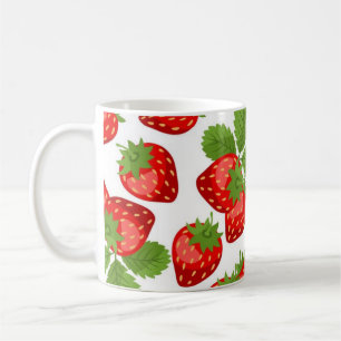 Aardbeienpatroon Koffiemok